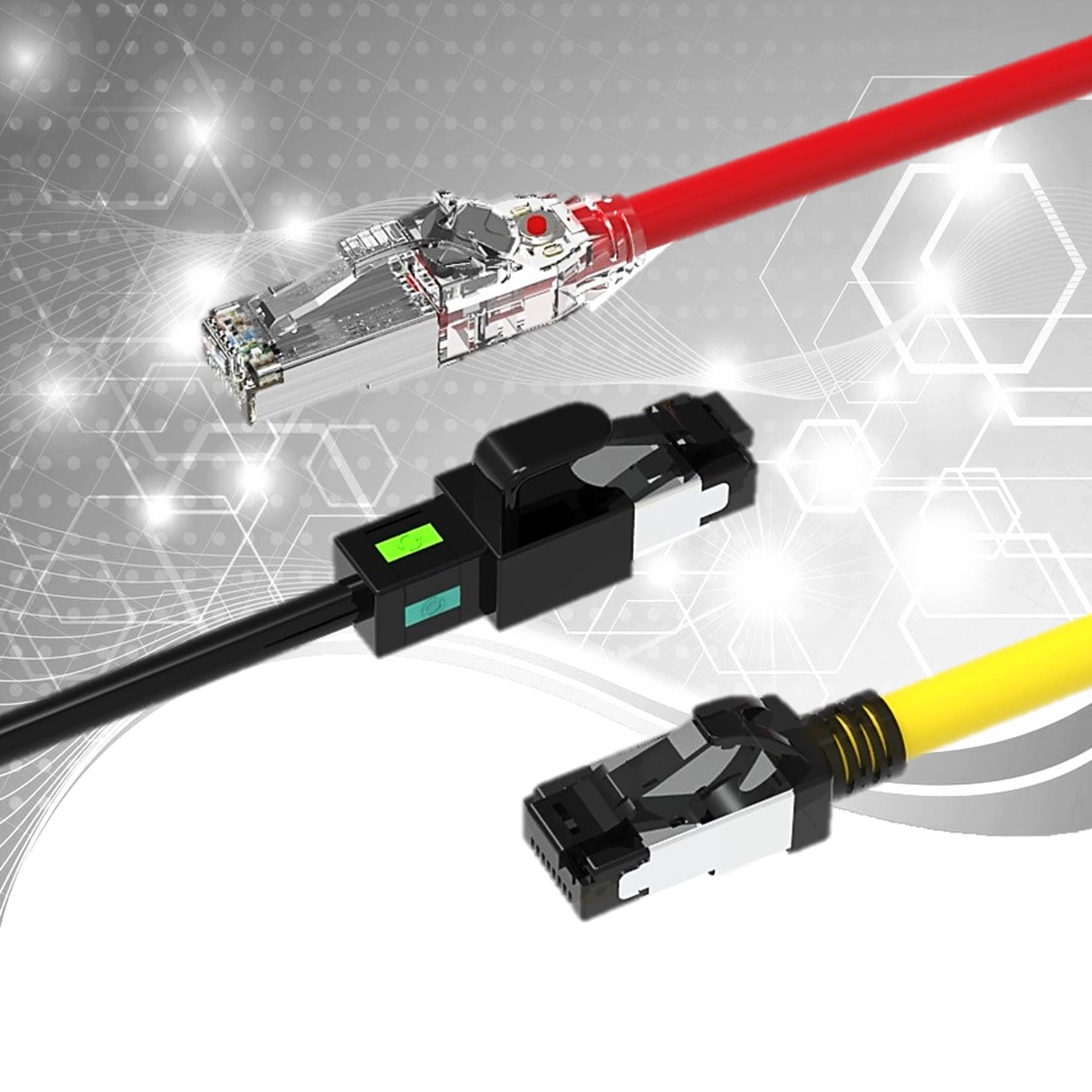 Farklı kablo çevrelerine uygun çeşitli özelliklere sahip bakır RJ45 yama kablosu